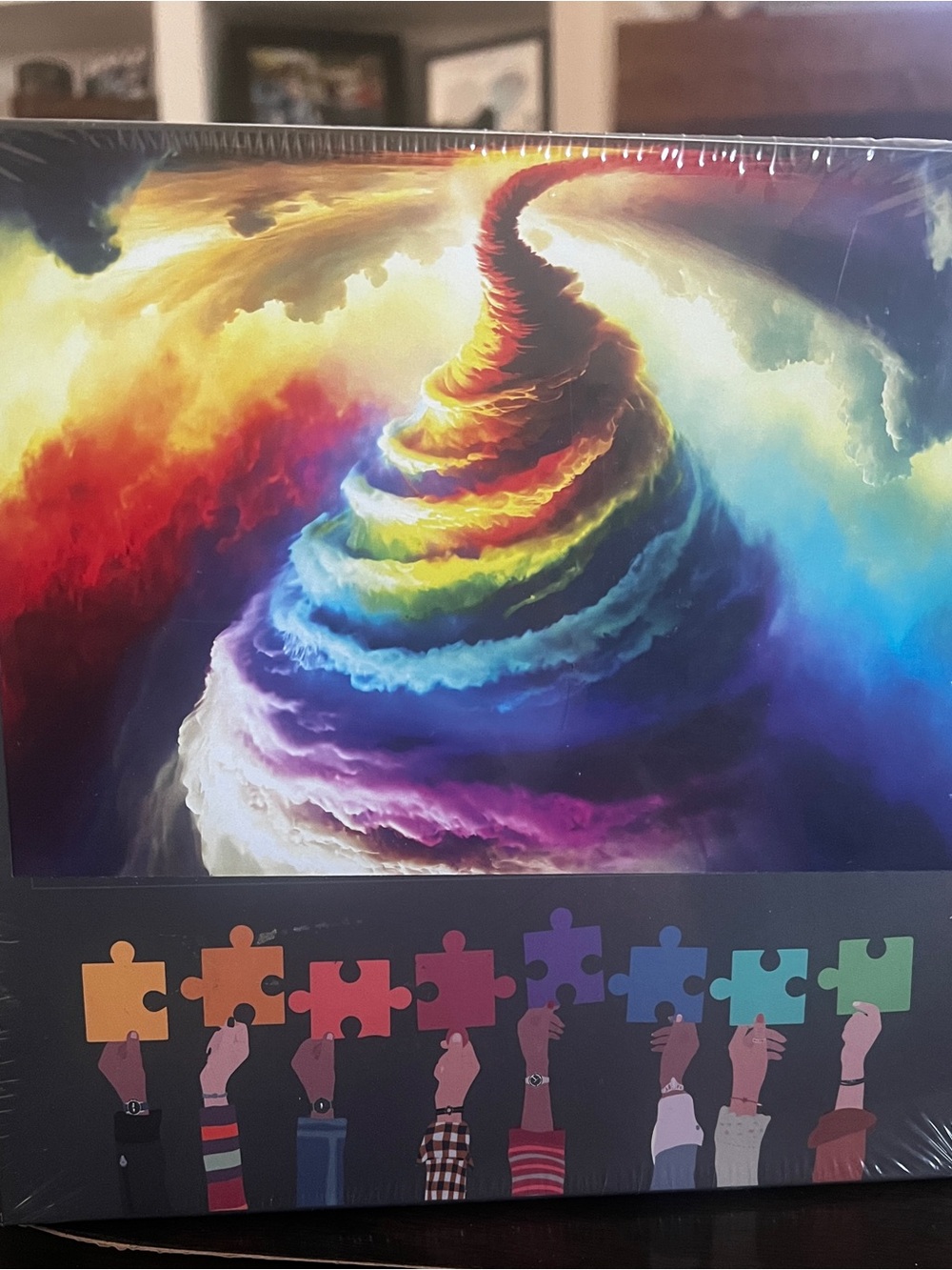 Color Spiral Jigsaw Puzzle – Rainbow Art Puzzle